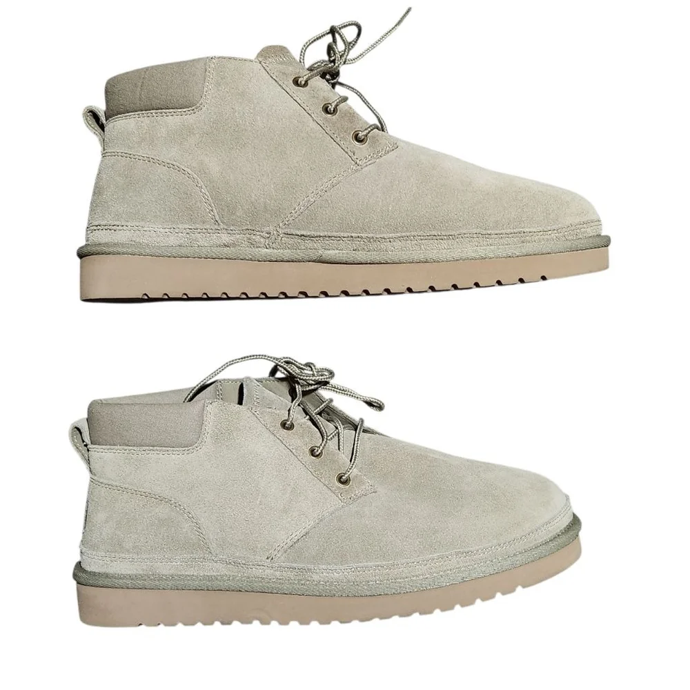 UGG Chukka Boots Men's Beige Suede Lace Up Size 12